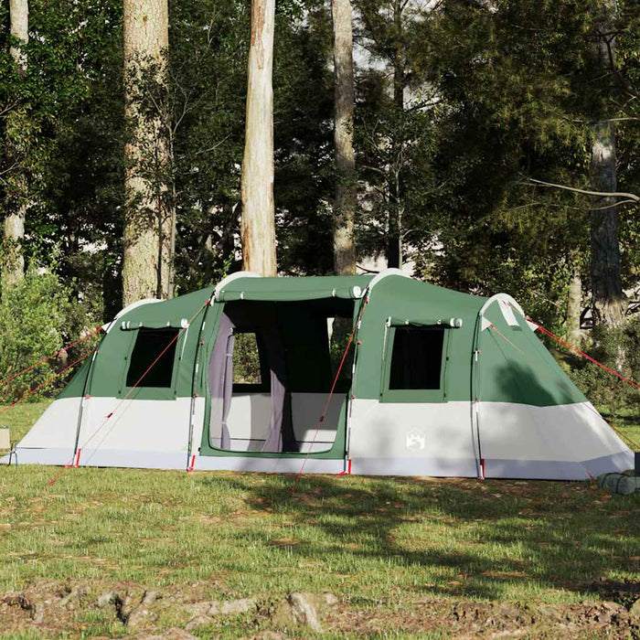 Tenda Familiare a Tunnel per 6 Persone Verde Impermeabile 4009416