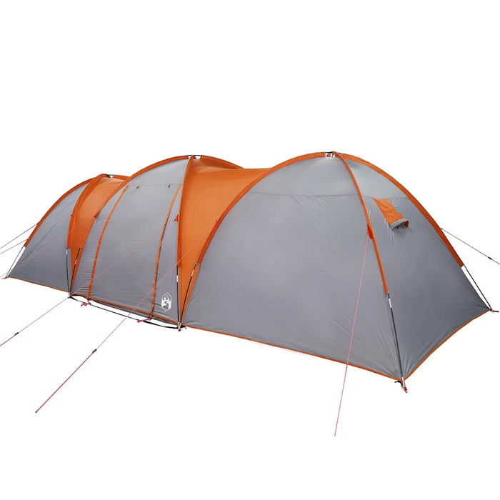 Tenda da Campeggio a Cupola 8 Persone Grigio e Arancione 4009430