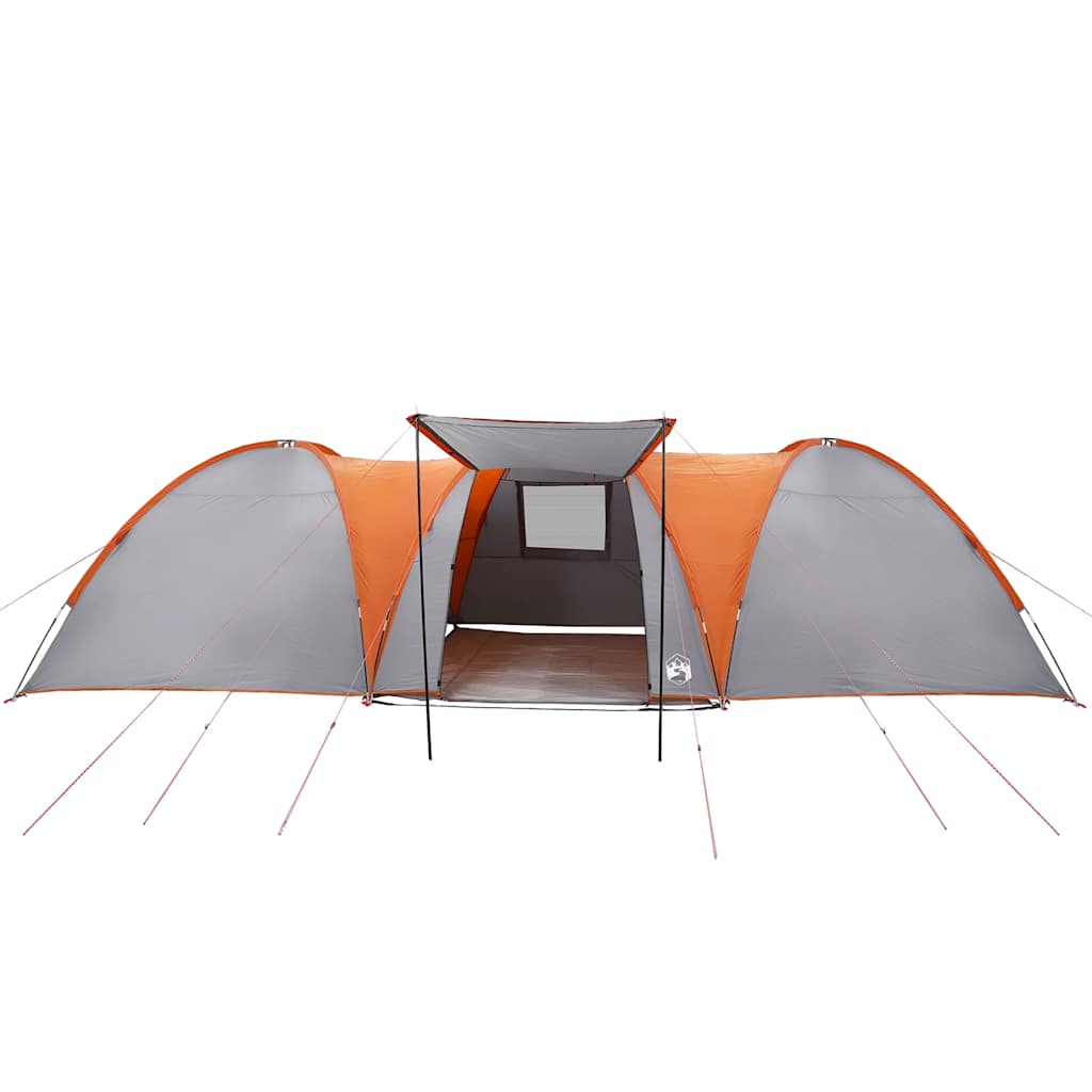 Tenda da Campeggio a Cupola 8 Persone Grigio e Arancione 4009430