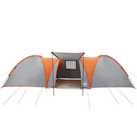 Tenda da Campeggio a Cupola 8 Persone Grigio e Arancione 4009430