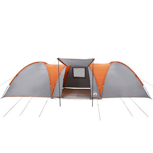 Tenda da Campeggio a Cupola 8 Persone Grigio e Arancione 4009430