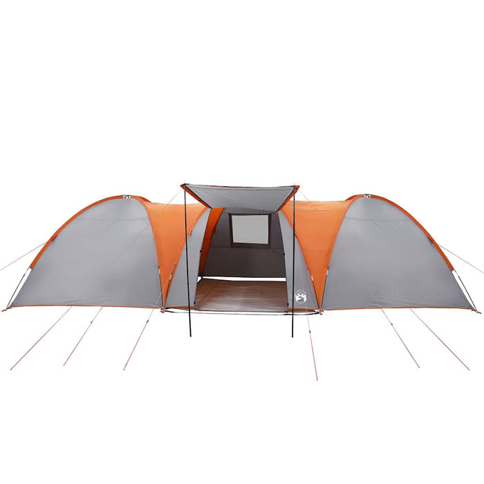 Tenda da Campeggio a Cupola 8 Persone Grigio e Arancione 4009430
