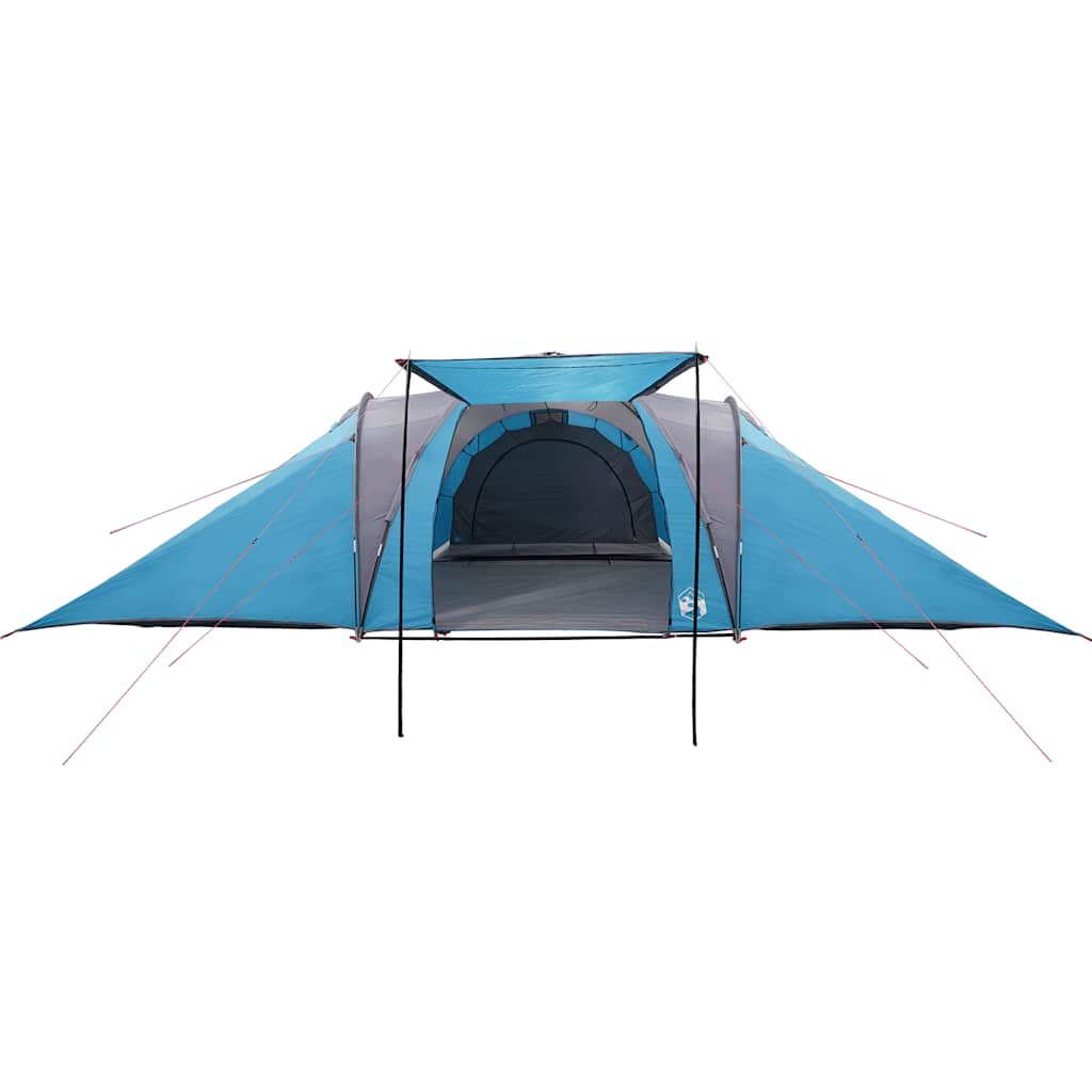 vidaXL Tenda da Campeggio a Cupola per 4 Persone Blu Impermeabile