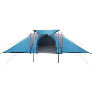 Tenda da Campeggio a Cupola per 4 Persone Blu Impermeabile 4009432