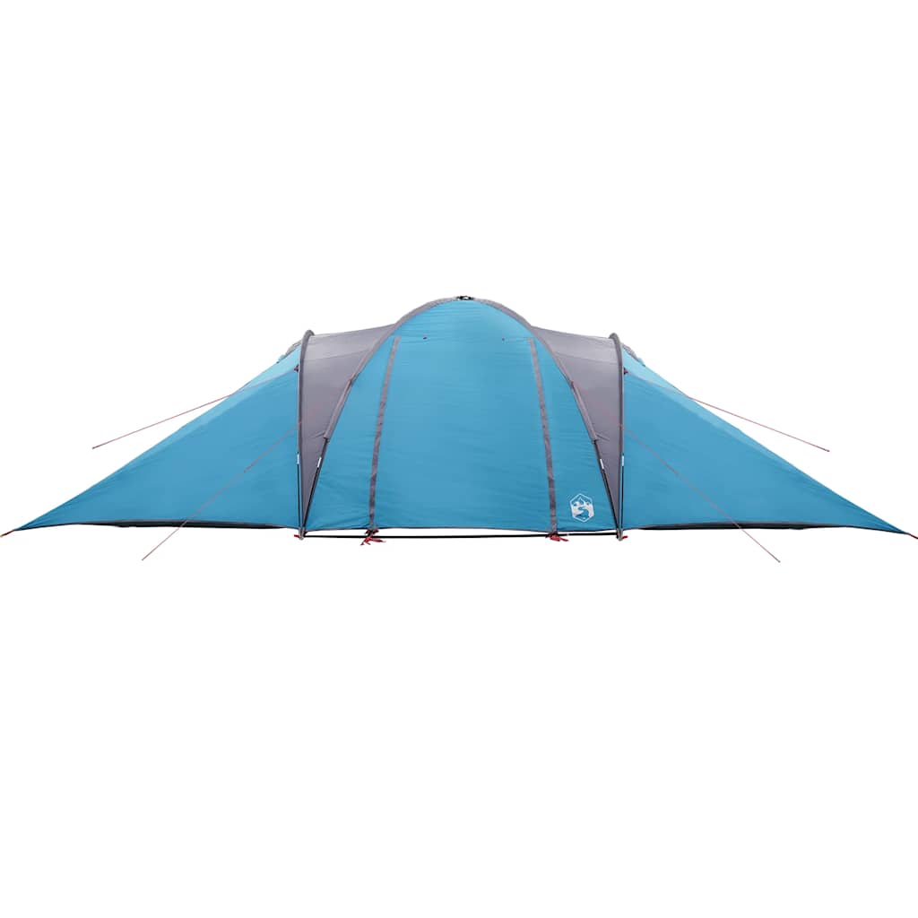 vidaXL Tenda da Campeggio a Cupola per 4 Persone Blu Impermeabile