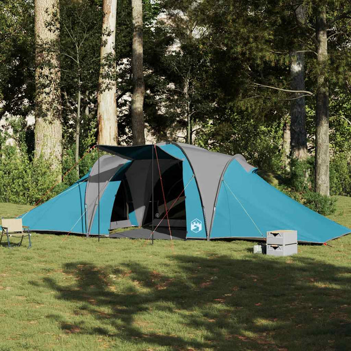 Tenda da Campeggio a Cupola per 4 Persone Blu Impermeabile 4009432
