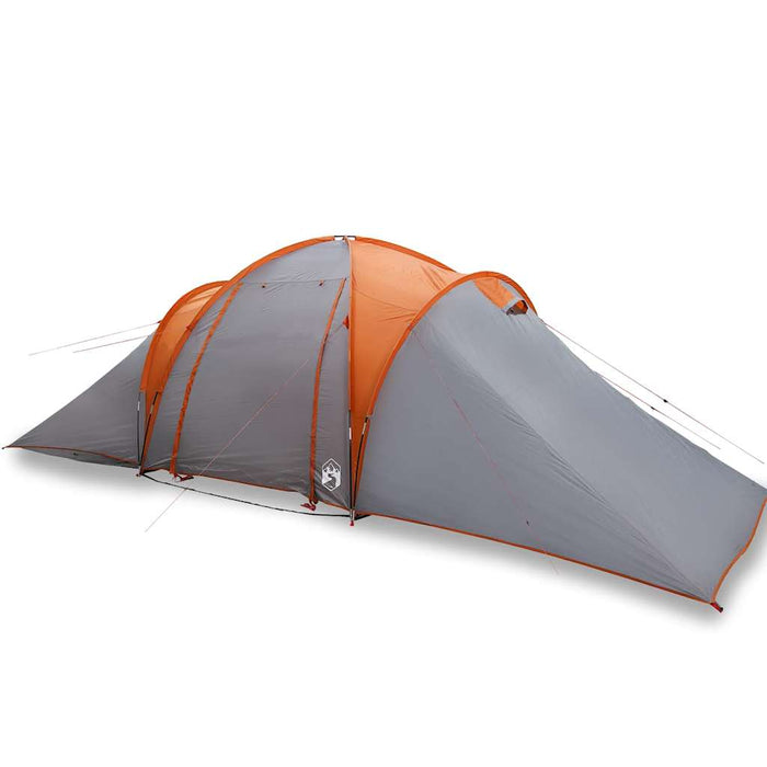 vidaXL Tenda da Campeggio a Cupola 6 Persone Grigio e Arancione