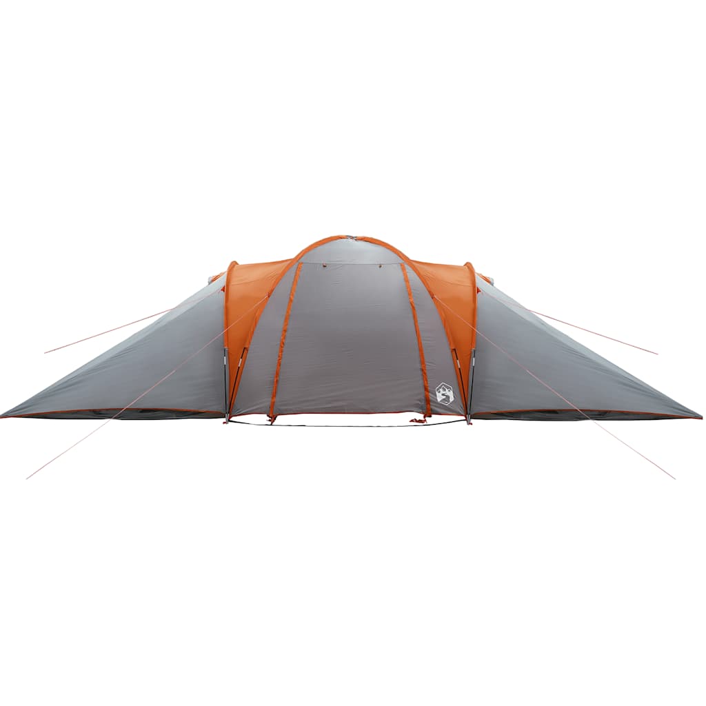 vidaXL Tenda da Campeggio a Cupola 6 Persone Grigio e Arancione