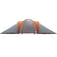 vidaXL Tenda da Campeggio a Cupola 6 Persone Grigio e Arancione