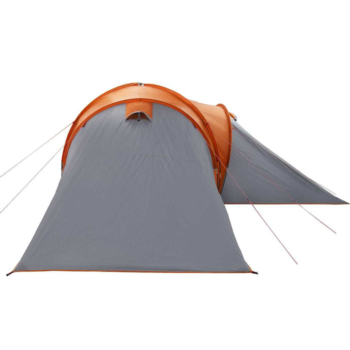 vidaXL Tenda da Campeggio a Cupola 6 Persone Grigio e Arancione