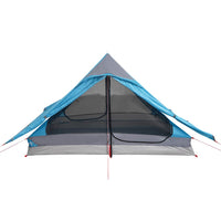 Tenda da Campeggio per 2 Persone Blu Impermeabile