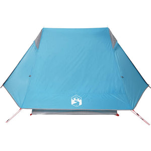 Tenda da Campeggio per 2 Persone Blu Impermeabile