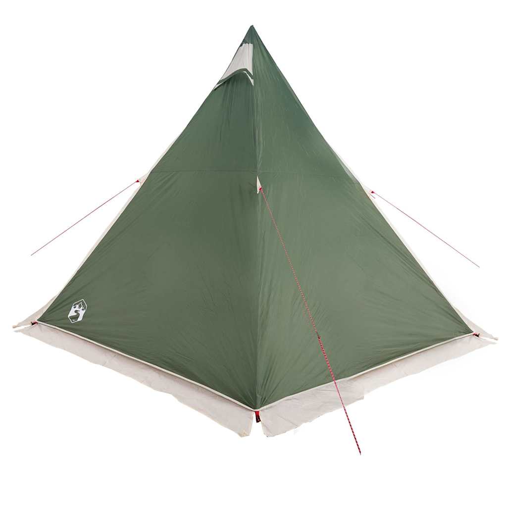 vidaXL Tenda Familiare Tipi per 6 Persone Verde Impermeabile
