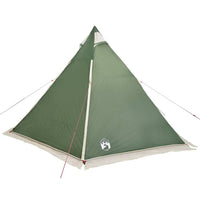 vidaXL Tenda Familiare Tipi per 6 Persone Verde Impermeabile