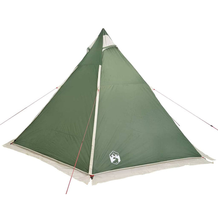 vidaXL Tenda Familiare Tipi per 6 Persone Verde Impermeabile