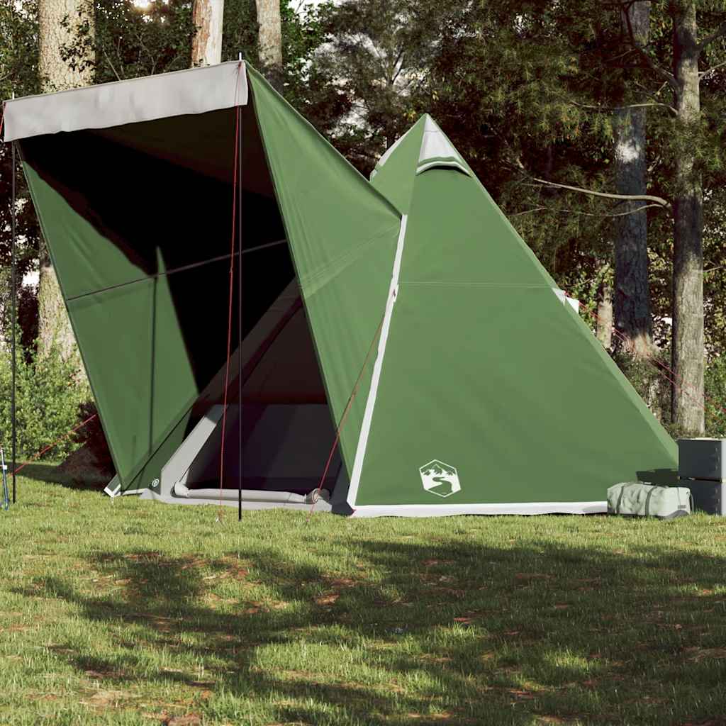 Tenda Familiare Tipi per 6 Persone Verde Impermeabile 4009438