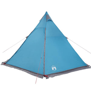 vidaXL Tenda Familiare Tipi per 6 Persone Blu Impermeabile
