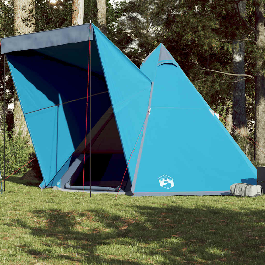 Tenda Familiare Tipi per 6 Persone Blu Impermeabile 4009439