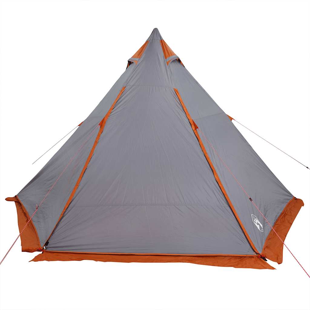 Tenda Familiare Tipi 6 Persone Grigia e Arancione Impermeabile 4009440