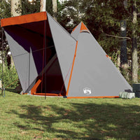 Tenda Familiare Tipi 6 Persone Grigia e Arancione Impermeabile 4009440