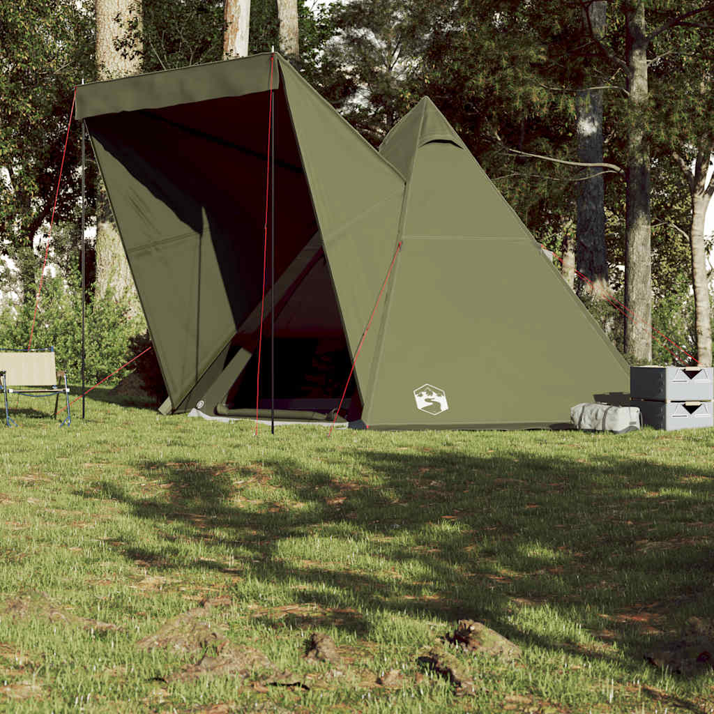 Tenda Familiare Tipi per 6 Persone Verde Oliva Impermeabile