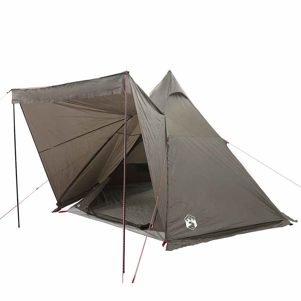 Tenda Familiare Tipi per 6 Persone Marrone Impermeabile