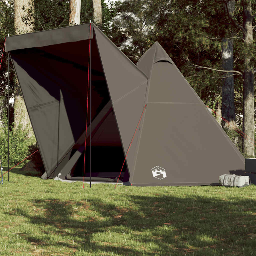 Tenda Familiare Tipi per 6 Persone Marrone Impermeabile 4009443