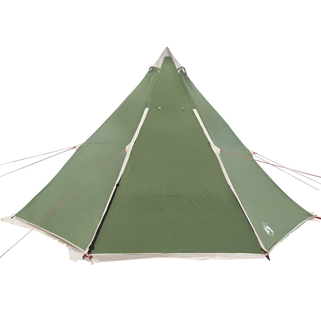vidaXL Tenda Familiare Tipi per 8 Persone Verde Impermeabile