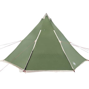 vidaXL Tenda Familiare Tipi per 8 Persone Verde Impermeabile