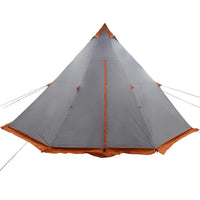 Tenda Familiare Tipi 8 Persone Grigia e Arancione Impermeabile 4009447