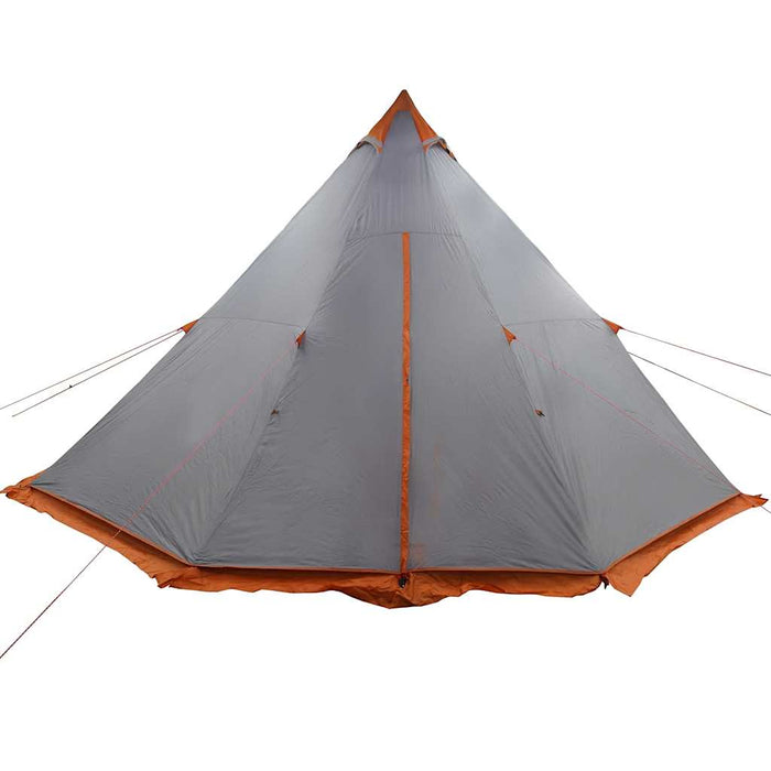 Tenda Familiare Tipi 8 Persone Grigia e Arancione Impermeabile 4009447