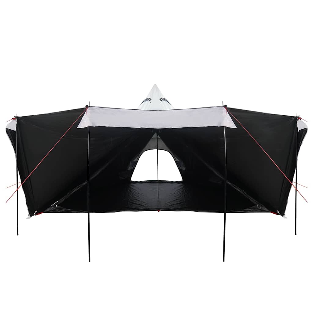 Tenda Familiare Tipi 8 Persone Bianca Tessuto Impermeabile 4009448