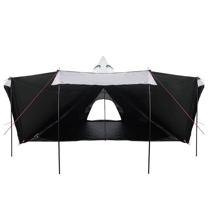 Tenda Familiare Tipi 8 Persone Bianca Tessuto Impermeabile 4009448