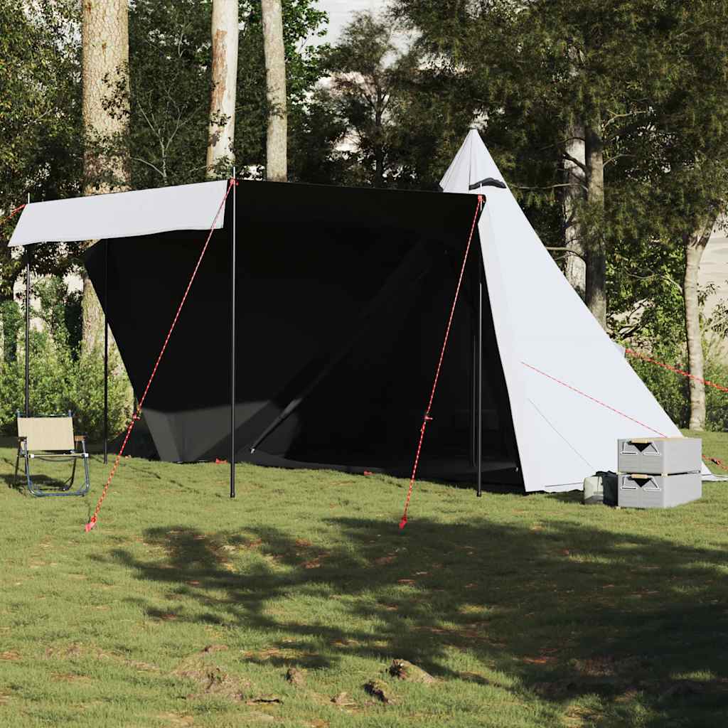 Tenda Familiare Tipi 8 Persone Bianca Tessuto Impermeabile