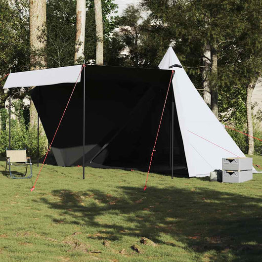 Tenda Familiare Tipi 8 Persone Bianca Tessuto Impermeabile