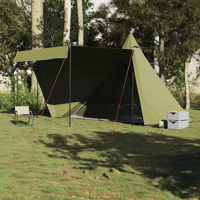 Tenda Familiare Tipi per 8 Persone Verde Oliva Impermeabile