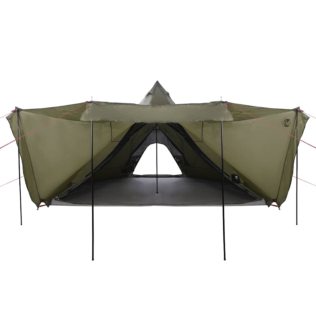 Tenda Familiare Tipi per 8 Persone Verde Oliva Impermeabile 4009449