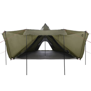 Tenda Familiare Tipi per 8 Persone Verde Oliva Impermeabile 4009449