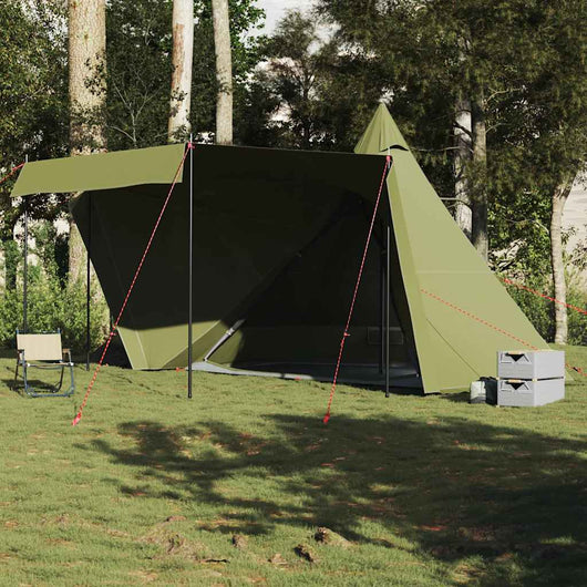 Tenda Familiare Tipi per 8 Persone Verde Oliva Impermeabile