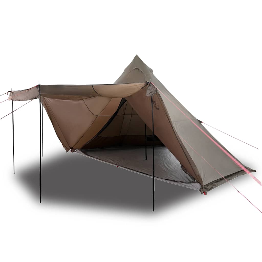 vidaXL Tenda Familiare Tipi per 8 Persone Marrone Impermeabile