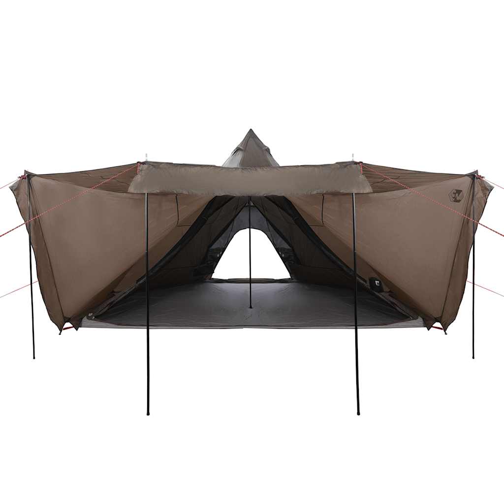 vidaXL Tenda Familiare Tipi per 8 Persone Marrone Impermeabile