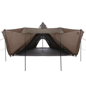 vidaXL Tenda Familiare Tipi per 8 Persone Marrone Impermeabile