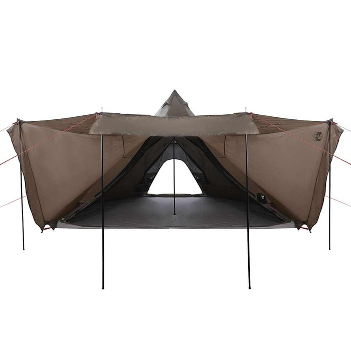 vidaXL Tenda Familiare Tipi per 8 Persone Marrone Impermeabile