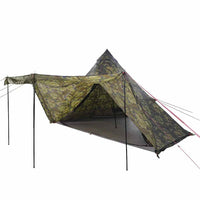 vidaXL Tenda Familiare Tipi per 8 Persone Mimetica Impermeabile