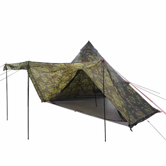 vidaXL Tenda Familiare Tipi per 8 Persone Mimetica Impermeabile