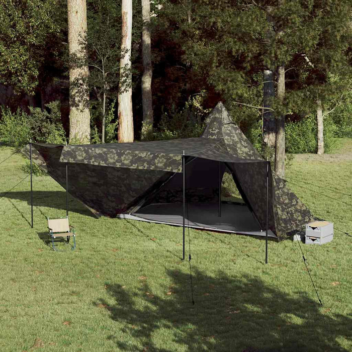 Tenda Familiare Tipi per 8 Persone Mimetica Impermeabile 4009451