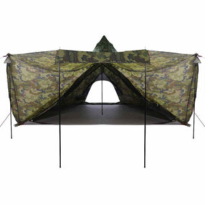 vidaXL Tenda Familiare Tipi per 8 Persone Mimetica Impermeabile