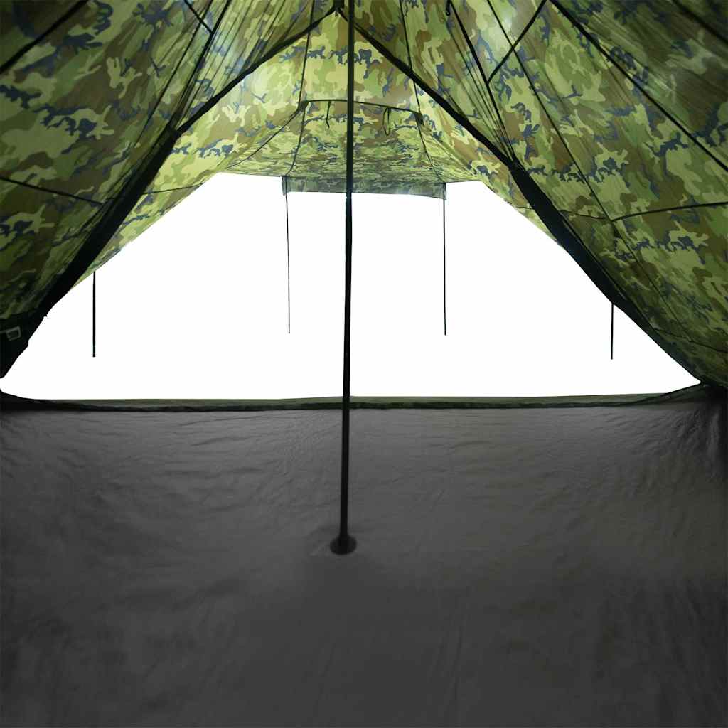 vidaXL Tenda Familiare Tipi per 8 Persone Mimetica Impermeabile