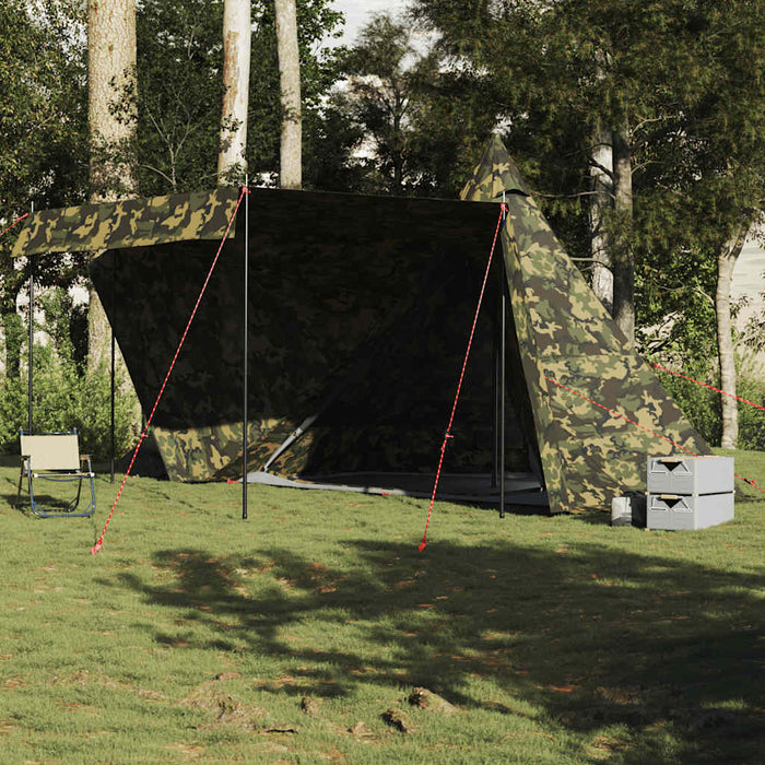 Tenda Familiare Tipi per 8 Persone Mimetica Impermeabile 4009451