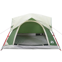 Tenda da Campeggio a Cabina per 4 Persone Verde Impermeabile 4009452